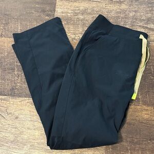 Women's Black Jogger Pants with Neon Accent